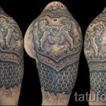 tatouage armure d'armure chainmail - un exemple du tatouage fini 16052016 1