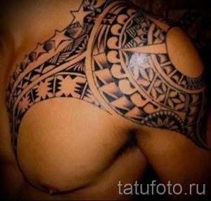 tatouages pour les gars sur l'épaule - un exemple de la photo 1