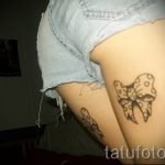 tattoo bows on thighs - Photo example of the finished tattoo 02052016 2