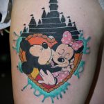 tattoo of Mickey Mouse and Minnie 3