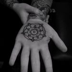 unterzeichnen Mandala tattoo - Foto Beispiel des fertigen Tätowierung auf 01052016 1