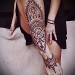 unterzeichnen Mandala tattoo - Foto Beispiel des fertigen Tätowierung auf 01052016 2