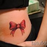 бантики на бедрах тату - фото пример готовой татуировки 02052016 2