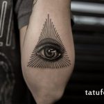 всевидящий глаз в треугольнике тату - фото готовой татуировки от 13052016 1