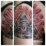 всевидящий глаз в треугольнике тату - фото готовой татуировки от 13052016 3
