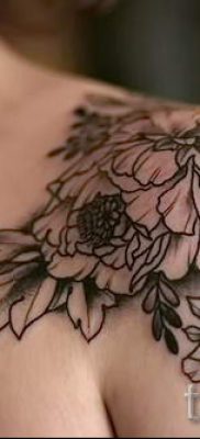 значение татуировки пион для девушек — фото пример татуировки от 15052016 1