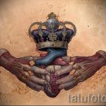 корона тату эскиз - рисунок для татуировки от 15052016 -1- 5