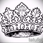 корона тату эскиз - рисунок для татуировки от 15052016 29