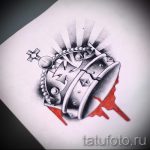 корона тату эскиз - рисунок для татуировки от 15052016 34