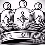 корона тату эскиз - рисунок для татуировки от 15052016 51