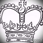 корона тату эскиз - рисунок для татуировки от 15052016 67
