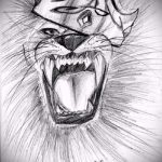 лев с короной тату эскиз - рисунок для татуировки от 15052016 11