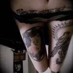 лиса на ляшке тату - фото классной татуировки от 03052016 3