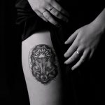 лиса на ляшке тату - фото классной татуировки от 03052016 6