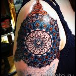 мандала тату цветная - фото пример готовой татуировки от 01052016 11