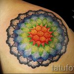 мандала тату цветная - фото пример готовой татуировки от 01052016 16