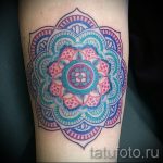 мандала тату цветная - фото пример готовой татуировки от 01052016 18