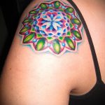 мандала тату цветная - фото пример готовой татуировки от 01052016 24