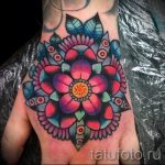 мандала тату цветная - фото пример готовой татуировки от 01052016 6