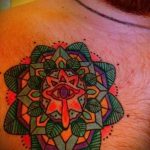 мандала тату цветная - фото пример готовой татуировки от 01052016 7