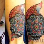 мандала тату цветная - фото пример готовой татуировки от 01052016 9