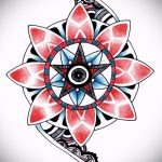 мандала тату эскизы в цвете - рисунок для татуировки от 02052016 5