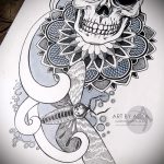 мандала тату эскизы - рисунок для татуировки от 02052016 9