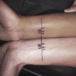 парные тату пульс - пример готовой татуировки 2