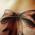 тату бантик на попе - фото пример готовой татуировки 02052016 1