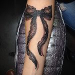 тату бантик на руке - фото пример готовой татуировки 02052016 5