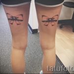 тату бантики на ногах сзади фото - фото пример готовой татуировки 02052016 11