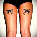 тату бантики на ногах сзади фото - фото пример готовой татуировки 02052016 12
