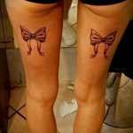 тату бантики на ногах сзади фото - фото пример готовой татуировки 02052016 14