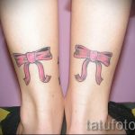 тату бантики на ногах сзади фото - фото пример готовой татуировки 02052016 16