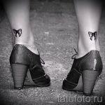 тату бантики на ногах сзади фото - фото пример готовой татуировки 02052016 2