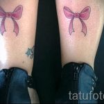 тату бантики на ногах сзади фото - фото пример готовой татуировки 02052016 21