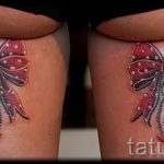 тату бантики на ногах сзади фото - фото пример готовой татуировки 02052016 23