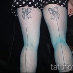 тату бантики на ногах сзади фото - фото пример готовой татуировки 02052016 29