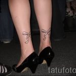 тату бантики на ногах сзади фото - фото пример готовой татуировки 02052016 30