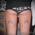 тату бантики на ногах сзади фото - фото пример готовой татуировки 02052016 31