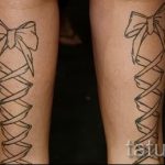 тату бантики на ногах сзади фото - фото пример готовой татуировки 02052016 36