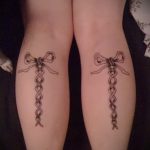 тату бантики на ногах сзади фото - фото пример готовой татуировки 02052016 40
