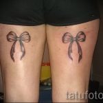 тату бантики на ногах сзади фото - фото пример готовой татуировки 02052016 5