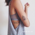 тату глаз в треугольнике для девушки - фото готовой татуировки от 13052016 3