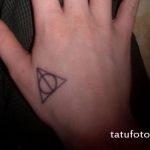 тату глаз в треугольнике на запястье - фото готовой татуировки от 13052016 1