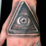 тату глаз в треугольнике на руке - фото готовой татуировки от 13052016 1