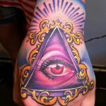 тату глаз в треугольнике на руке - фото готовой татуировки от 13052016 10