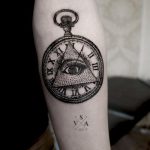 тату глаз в треугольнике на руке - фото готовой татуировки от 13052016 11