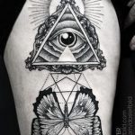 тату глаз в треугольнике на руке - фото готовой татуировки от 13052016 4