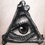 тату глаз в треугольнике на руке - фото готовой татуировки от 13052016 8